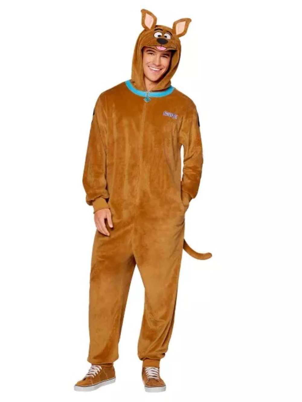 Spirit Halloween Scooby-Doo Adult Onesie Jumpsuit — Size S/M